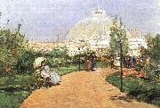 Childe Hassam The Chicago Exhibition, Crystal Palace Spain oil painting artist